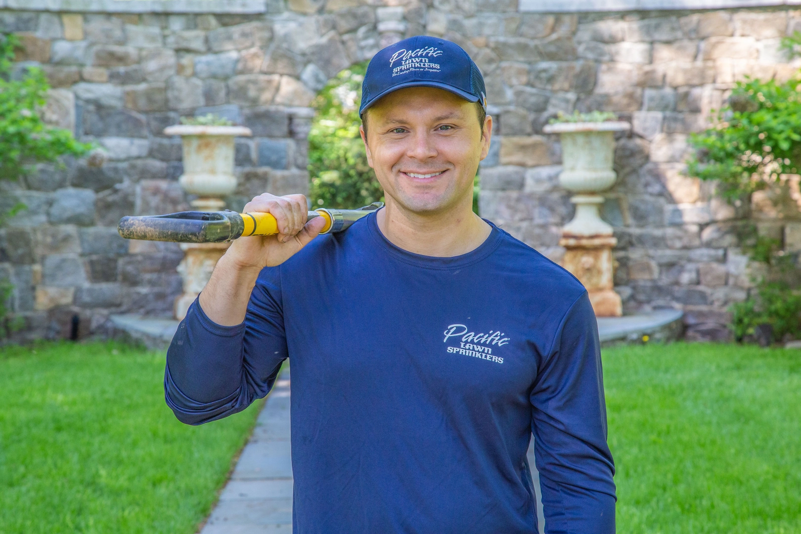 Custom landscape drainage solutions