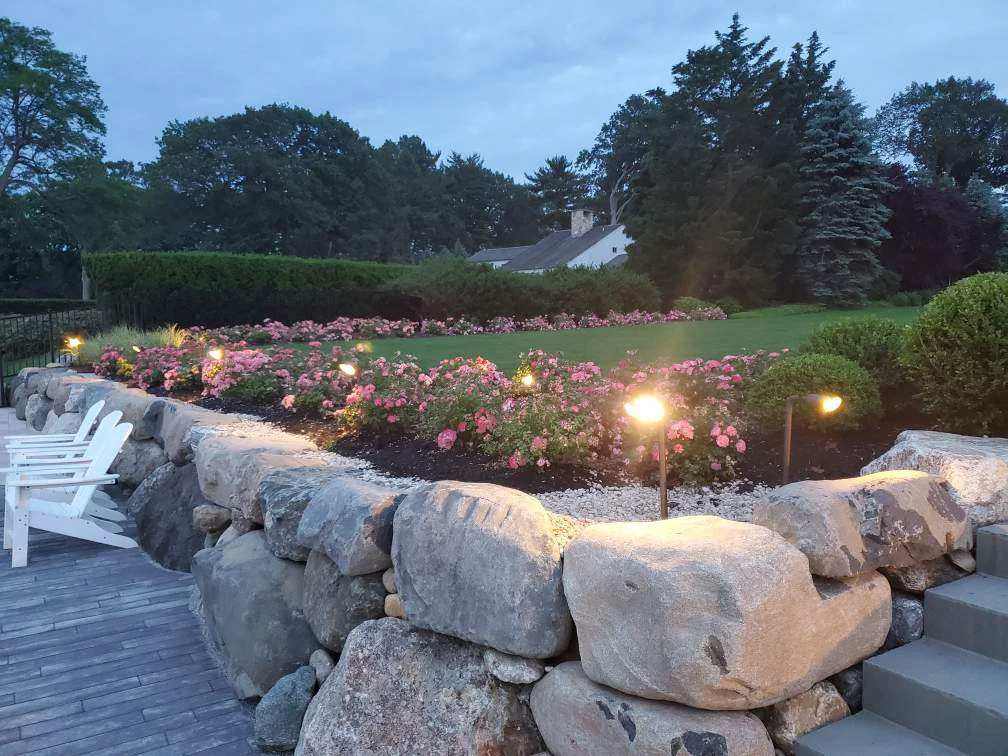 Landscape lighting installed by Pacific Lawn Sprinklers