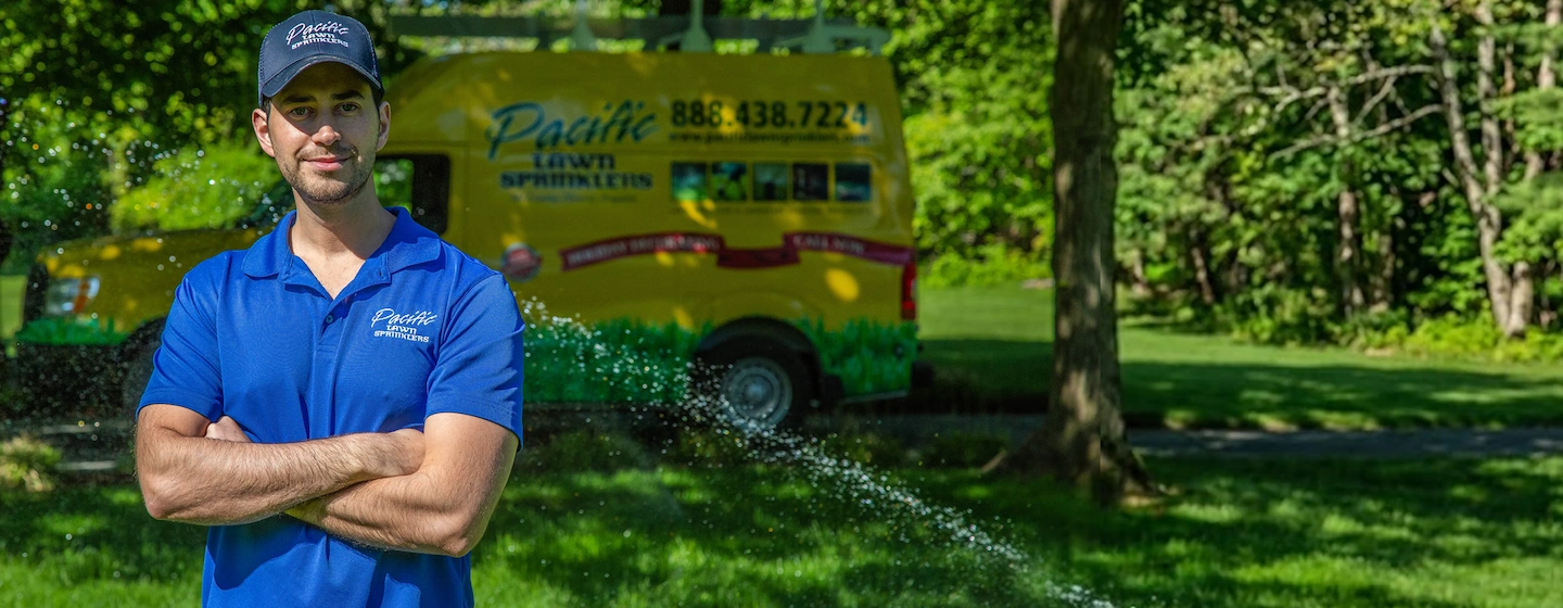Pacific Lawn Sprinklers promotional banner